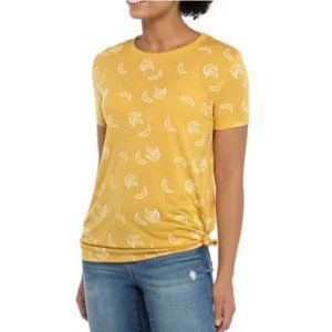 Cold Crush NWT banana print short sleeve shirt juniors size large